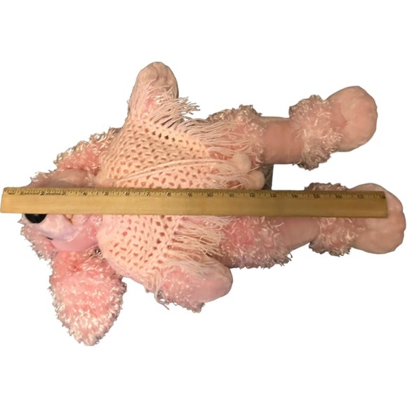 Build A Bear Pink French Poodle Dog Crochet Shawl Stuffed Animal Plush HTF BABW - Picture 8 of 16